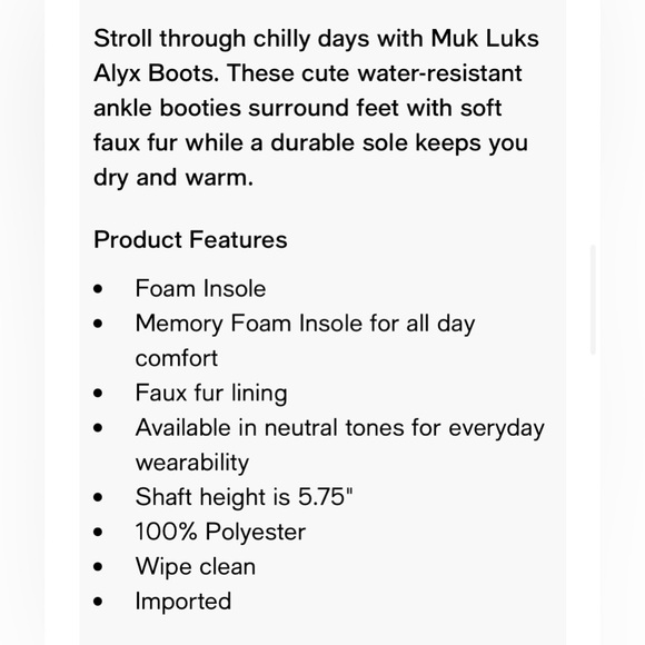 Muk Luks Alyx boot in walnut size 8 - Picture 6 of 7